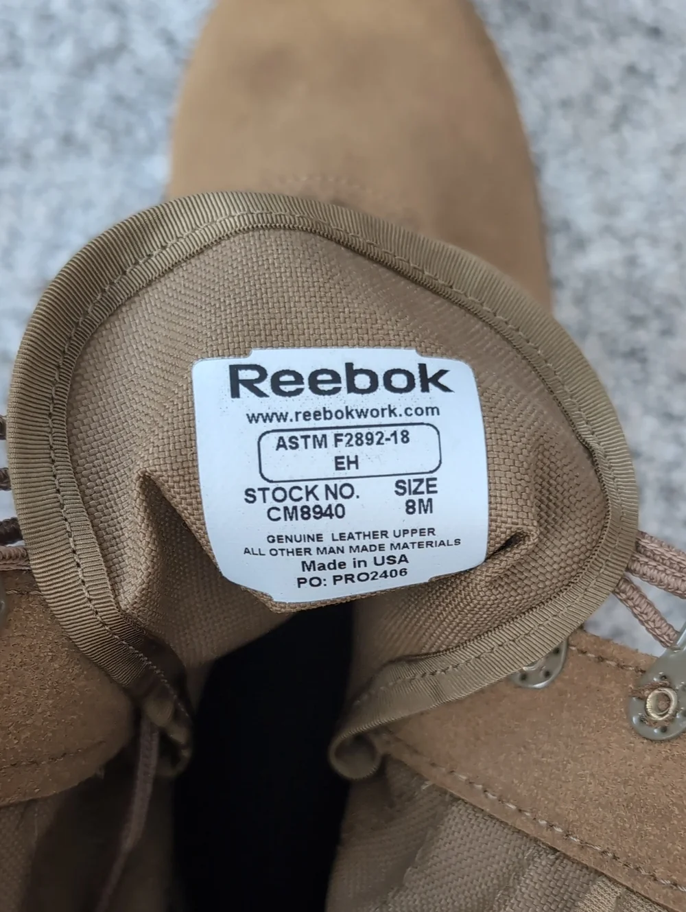 Reebok brand new
